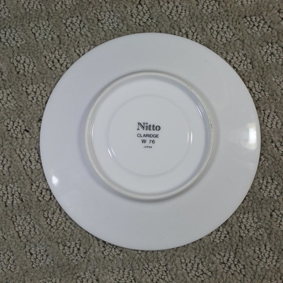Set of 4 Nitto Claridge W76 Dinnerware (Dinner Plate, Salad Plate, Saucer & Cup)